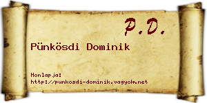 Pünkösdi Dominik névjegykártya
